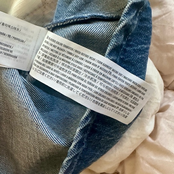 Abercrombie & Fitch Denim Shift Mini Dress | Back Zip | Size Small - Picture 6 of 7